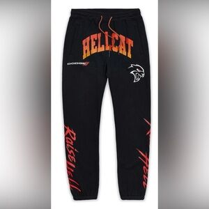 Dodge X Reason SRT Hellcat Raise Hell  Graphic Joggers Mens Streetwear Sz XL